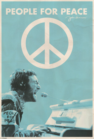 John Lennon - People for Peace Poster John Lennon - People for Peace Poster