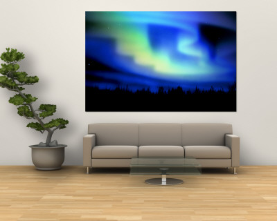Northern Lights Wall Mural Northern Lights Wall Mural