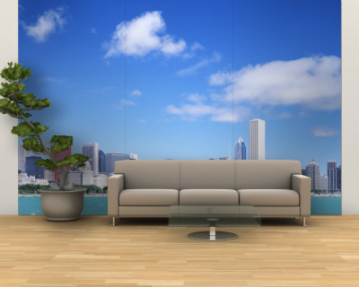 Skyline, Chicago, Illinois, USA Wall Mural – Large Skyline, Chicago, Illinois, USA Wall Mural – Large
