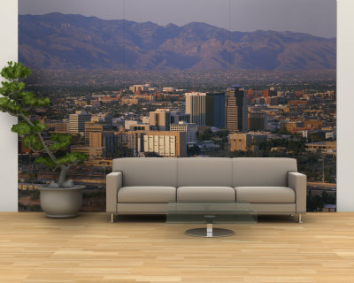 Cityscape of Tucson, Arizona, USA Wall Mural – Large Cityscape of Tucson, Arizona, USA Wall Mural – Large