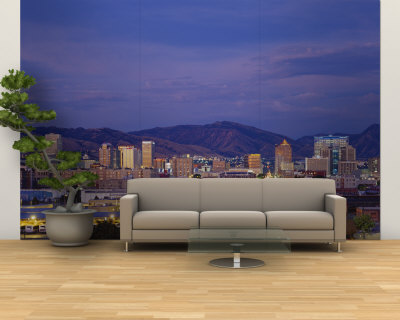 Salt Lake City, Utah, USA Wall Mural – Large Salt Lake City, Utah, USA Wall Mural – Large