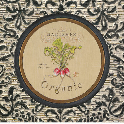 Organic Radishes Print Organic Radishes Print
