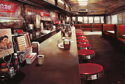 Diner in Manhattan Print Diner in Manhattan Print