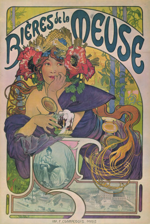 Bieres de la Meuse Serigraph Bieres de la Meuse Serigraph