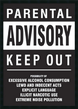 Parental Advisory (Keep Out) Framed Fine Art Print Parental Advisory (Keep Out) Framed Fine Art Print