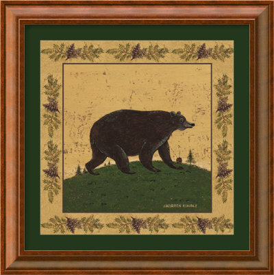 Folk Bear Framed Fine Art Print Folk Bear Framed Fine Art Print