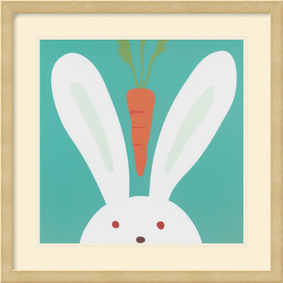 Peek-a-boo I - Rabbit Framed Fine Art Print Peek-a-boo I - Rabbit Framed Fine Art Print