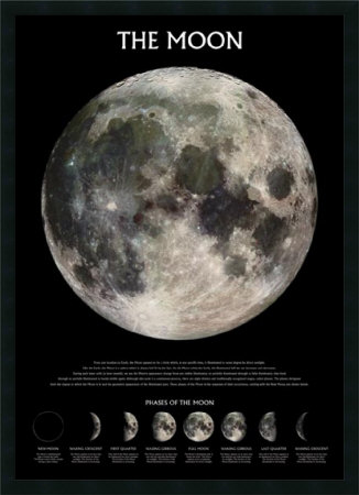 The Moon - Outer Space Framed Fine Art Print The Moon - Outer Space Framed Fine Art Print