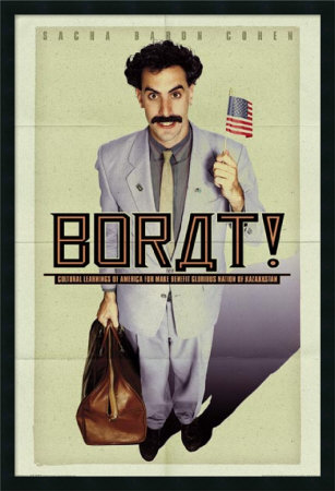 Borat Framed Fine Art Print Borat Framed Fine Art Print