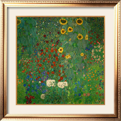 Farm Garden with Sunflowers c1912