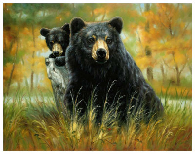 Mother and Cub Print Mother and Cub Print