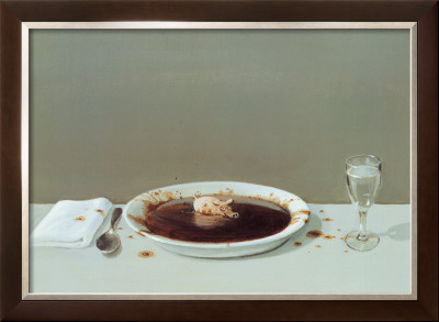 Pig in Soup Framed Print Pig in Soup Framed Print