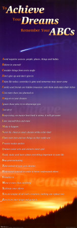 Achieve Your Dreams Poster Achieve Your Dreams Poster