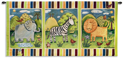 On Safari Wall Tapestry On Safari Wall Tapestry