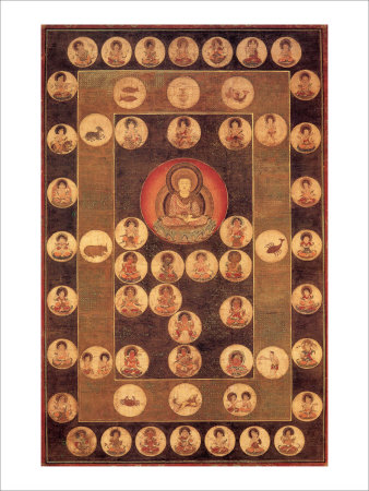 Buddha Circle Giclee Print Buddha Circle Giclee Print