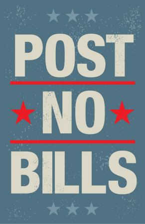 Post No Bills Premium Poster Post No Bills Premium Poster