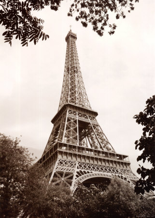 Eiffel Tower in Spring Print