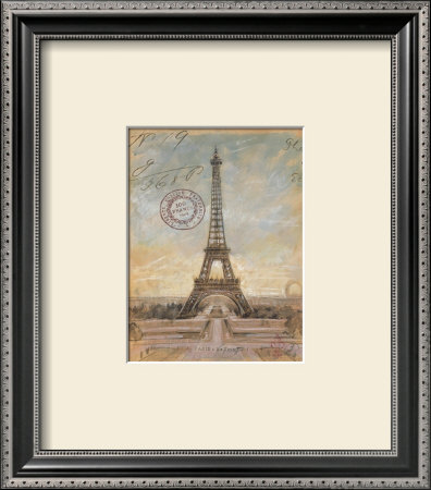 Eiffel Tower Sketch Framed Print Eiffel Tower Sketch Framed Print