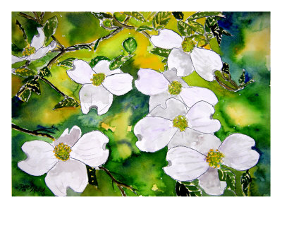 Dogwood+flower+painting