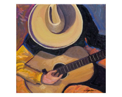 Cowboy Guitar Giclee Print Cowboy Guitar Giclee Print