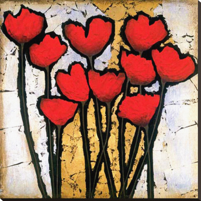Tulip Garden I Stretched Canvas Print Tulip Garden I Stretched Canvas Print