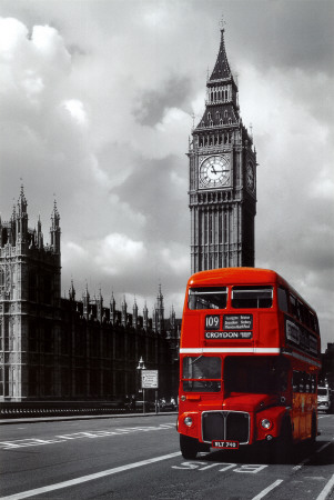 London - Red Bus Poster London - Red Bus Poster