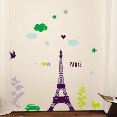 I Love Paris Wall Decal I Love Paris Wall Decal