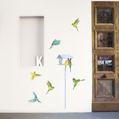 Parakeets Wall Decal Parakeets Wall Decal