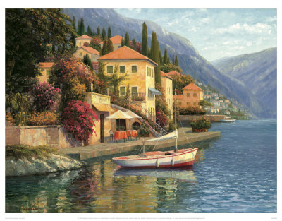 Lake Como Blossom Print Lake Como Blossom Print