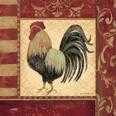 Red Rooster III Print Red Rooster III Print