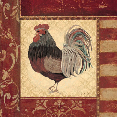 Red Rooster IV Print Red Rooster IV Print