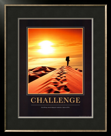 Challenge Framed Print Challenge Framed Print