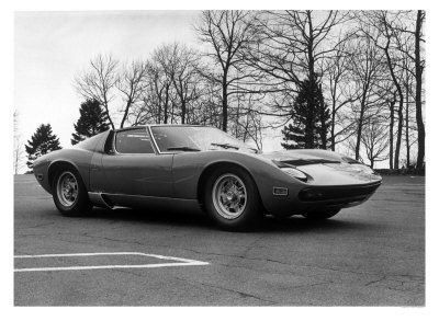 Lamborghini Miura Print Lamborghini Miura Print