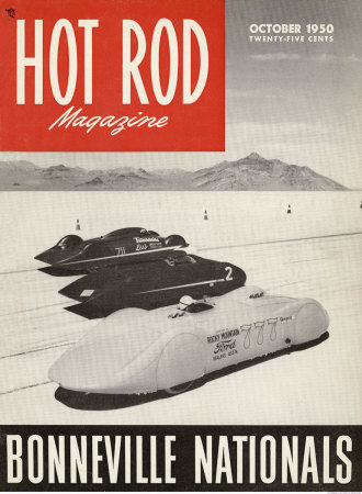 Hot Rod Magazine Cover October 1950 Print