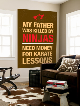 Ninjas Wall Mural Ninjas Wall Mural