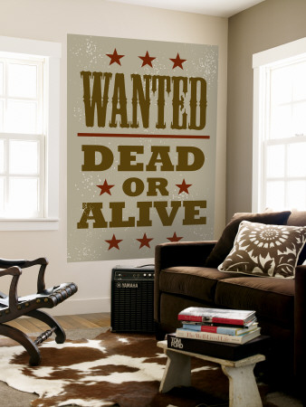 Wanted Wall Mural Wanted Wall Mural