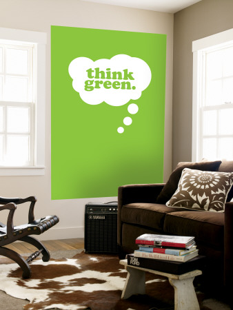 Think Green Wall Mural Think Green Wall Mural
