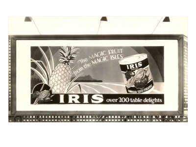 Canned Pineapple Billboard Giclee Print Canned Pineapple Billboard Giclee Print