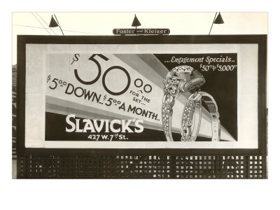Diamond Ring Billboard Giclee Print Diamond Ring Billboard Giclee Print