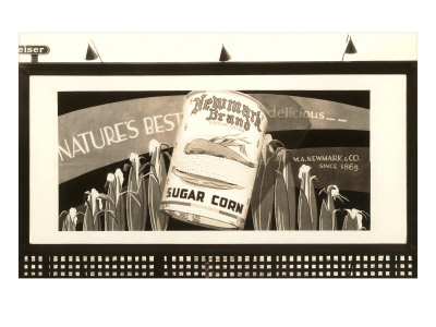 Canned Corn Billboard Giclee Print Canned Corn Billboard Giclee Print