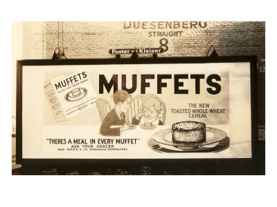 Muffets Cereal Billboard Giclee Print Muffets Cereal Billboard Giclee Print