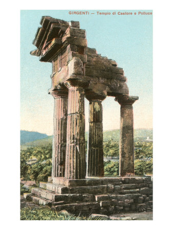 Agrigento, Greek Doric Ruin Giclee Print Agrigento, Greek Doric Ruin Giclee Print