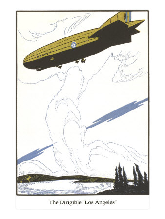 Old Dirigible Giclee Print Old Dirigible Giclee Print