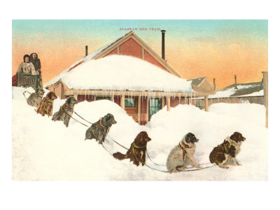 Sled Dog Team Giclee Print Sled Dog Team Giclee Print