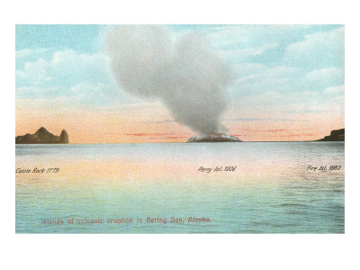 Perry Island Volcano, Alaska Giclee Print Perry Island Volcano, Alaska Giclee Print