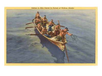 Eskimos in Omiak Giclee Print Eskimos in Omiak Giclee Print