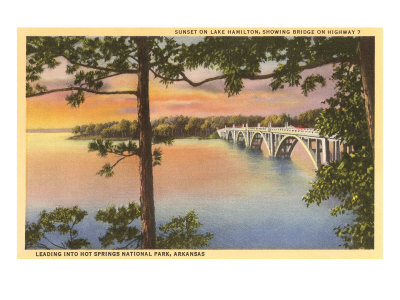 Lake Hamilton, Arkansas Giclee Print Lake Hamilton, Arkansas Giclee Print