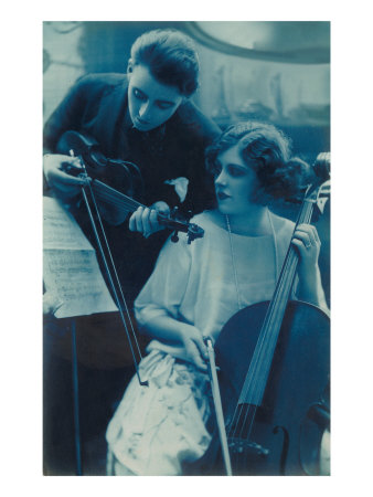 Violinist and Cellist Giclee Print Violinist and Cellist Giclee Print