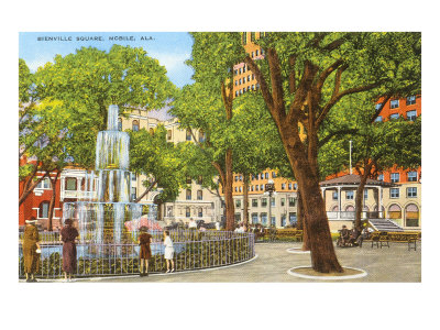 Bienville Square, Mobile, Alabama Giclee Print Bienville Square, Mobile, Alabama Giclee Print