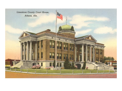 Limestone County Courthouse, Athens, Alabama Giclee Print Limestone County Courthouse, Athens, Alabama Giclee Print